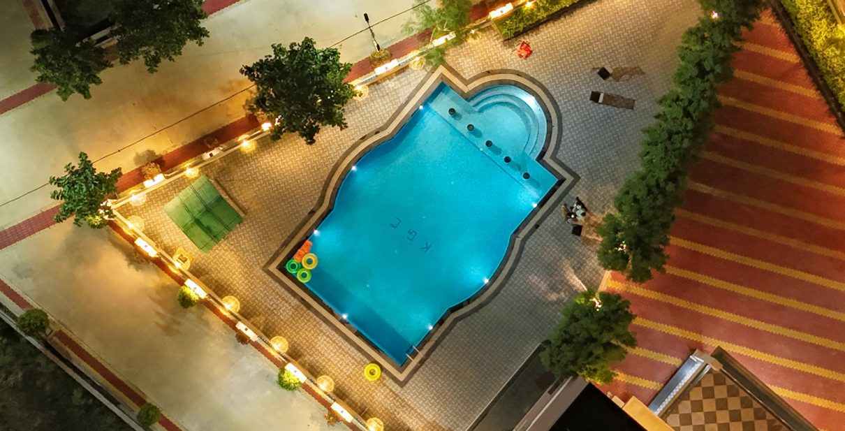 Swimming Pool at Kalpdham Builder's Golden City Rehli - Best Property in Sagar