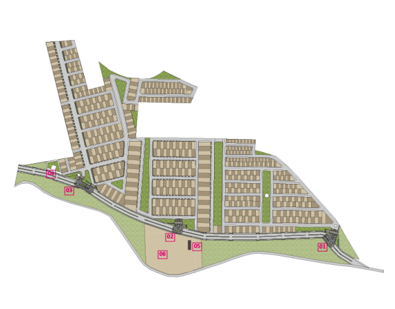 Kalpdham Suncity - Detailed Colony Map for Residential and Commercial Plots in Sagar