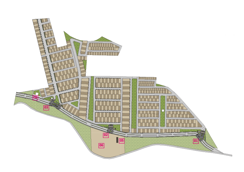 Kalpdham Suncity - Detailed Colony Map for Residential and Commercial Plots in Sagar